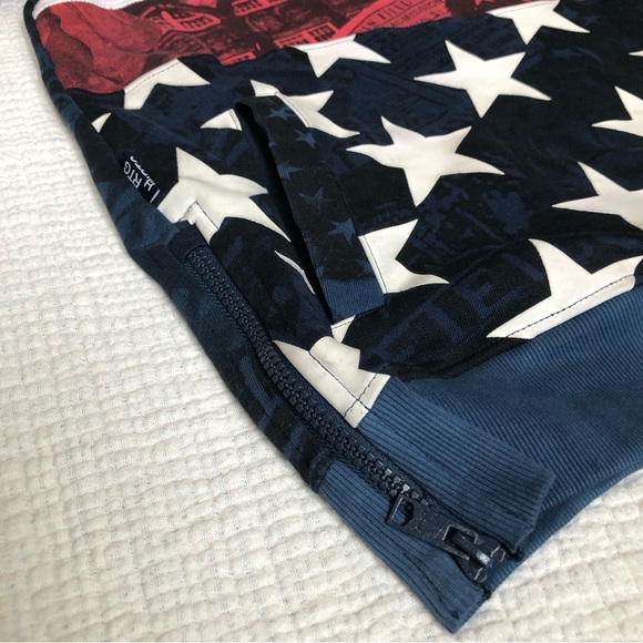 The Heritage by America 1776 Denim Distillery Hoodie Men's Medium Pull Over - Picture 6 of 16